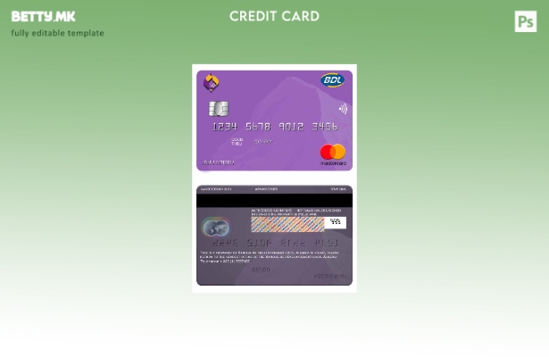 Модерен стил на шаблон за мастер картички Algeria Banque de developpement